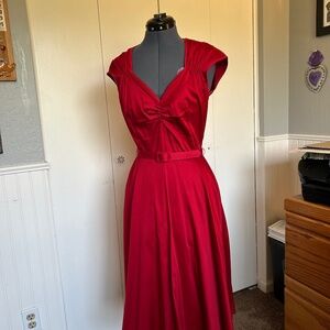 50's Style Red Dress